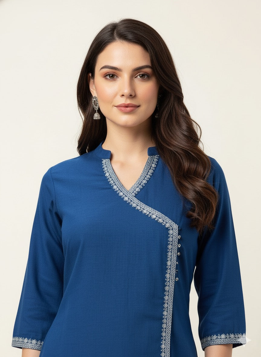 Angrakha Two Piece cotton Flex  pant sets  FL0194