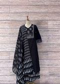 Solid Base Cotton Dupatta Set - CS055