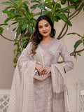 Angrakha Style Pure Cotton Dupatta Set