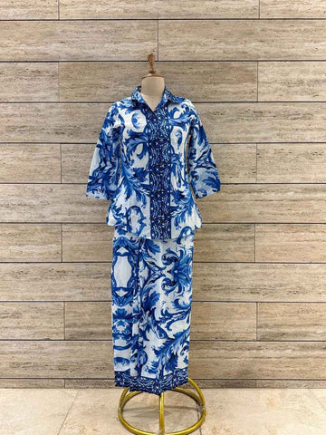 Floral Print Pure Cotton Two Piece Co Ord Set (Copy)