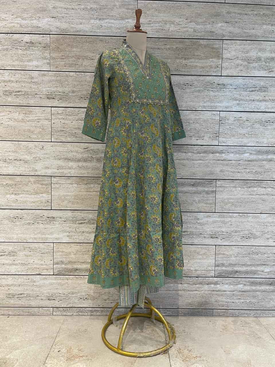 Pure Cotton Three Piece Anarkali Suits (Copy)