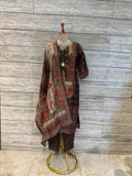 Festival Wear  Pure Shimmer  Dupatta Set