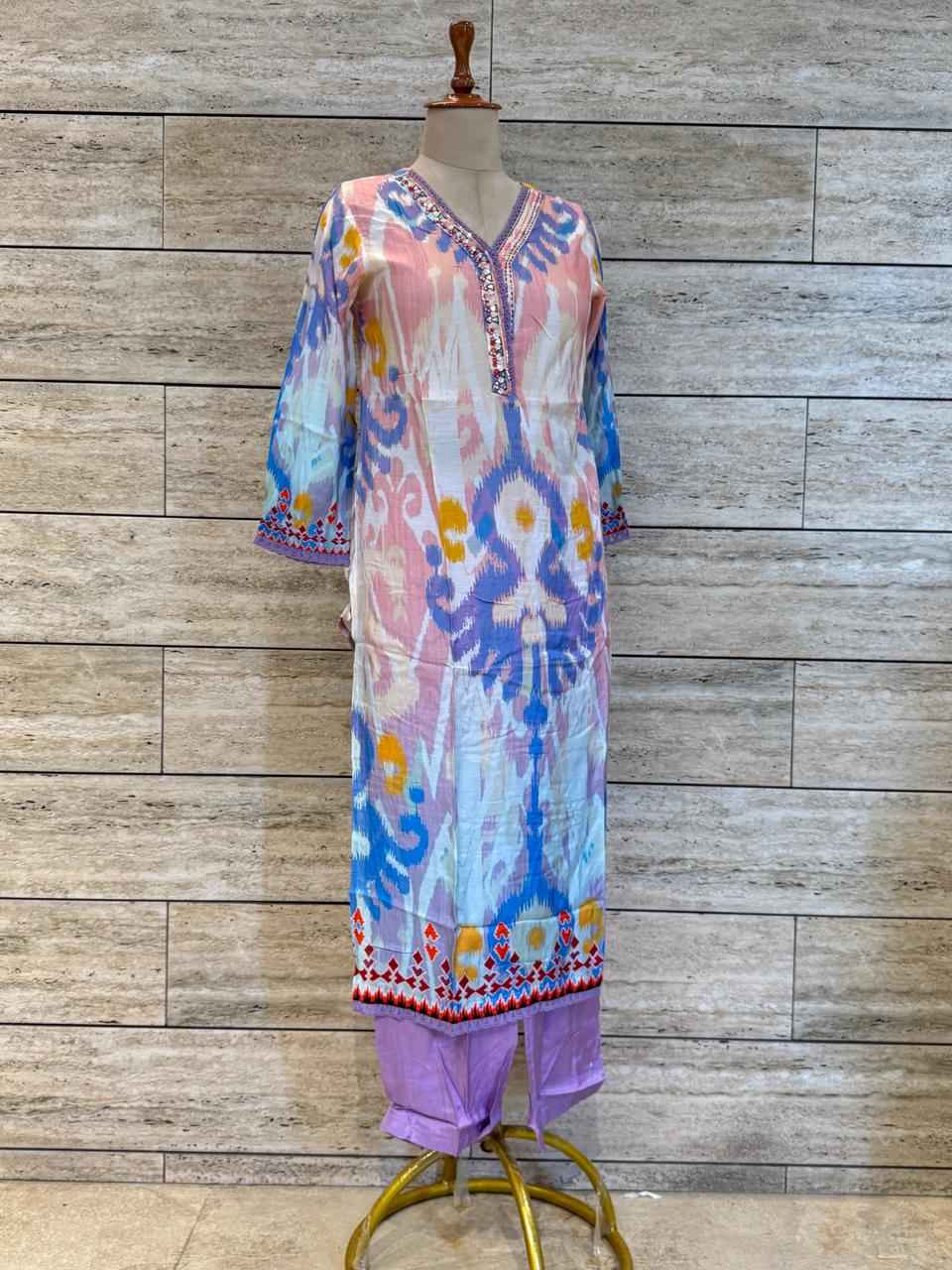 Festival Wear Pure Muslin  Dupatta Set With Embroidery