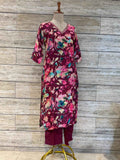 Festival Wear Pure Muslin Floral Print Dupatta Set