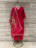 Festival Wear Pure Muslin Dupatta Set With Embroidery  FW037