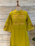 Pure Cotton Embroidery Work Dupatta Set