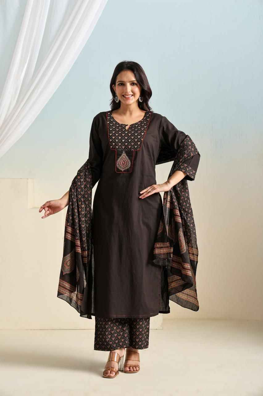 pure cotton dupatta set with plazo