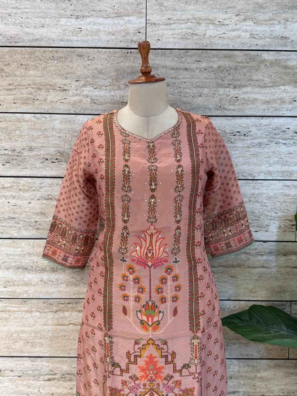 Festival Wear  Pure Shimmer Three Piece  Dupatta Set