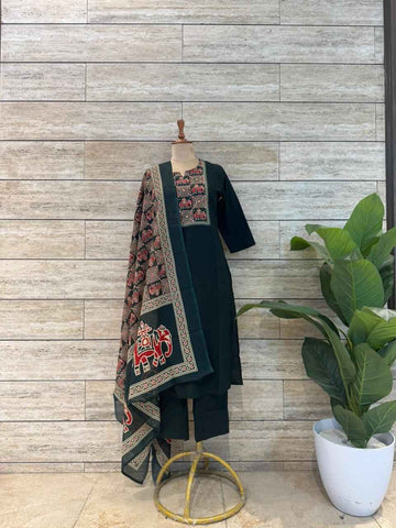 Pure Cotton Straight Dupatta Set CS085
