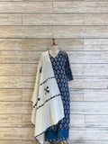 Pure Cotton Straight Dupatta Set With Applique Work
