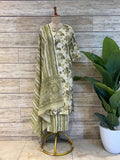 Pure Cotton Floral Print Straight Dupatta Set