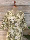 Pure Cotton Floral Print Straight Dupatta Set