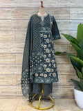 Pure Cotton Floral Print Straight Dupatta Set