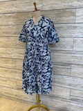 Pure Cotton Floral Print Midi One Price Dress