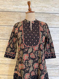 Pure Cotton Floral Print Midi One Price Dress