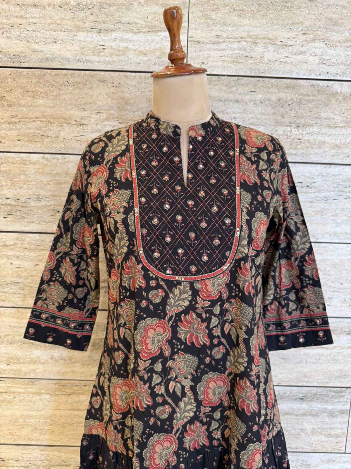Pure Cotton Floral Print Midi One Price Dress