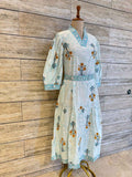 Pure Cotton Floral Print Midi One Price Dress