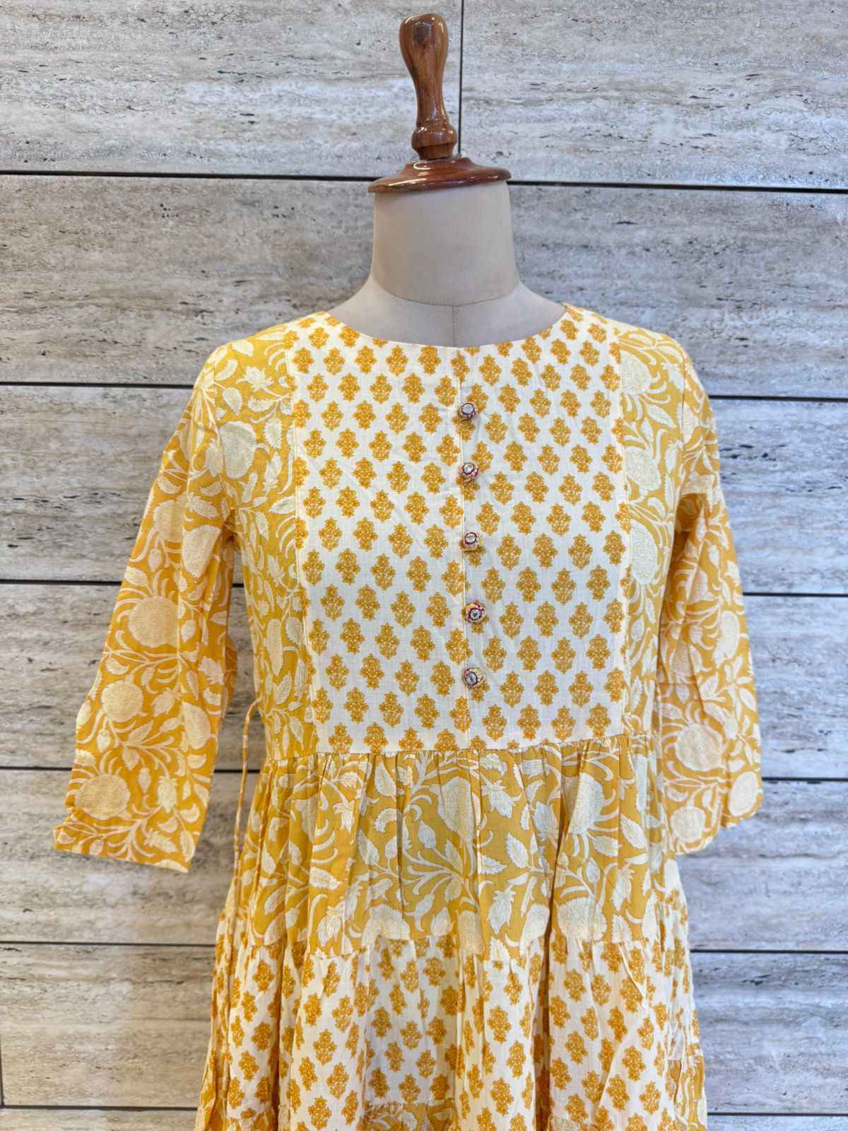 Pure Cotton Floral Print Midi One Price Dress
