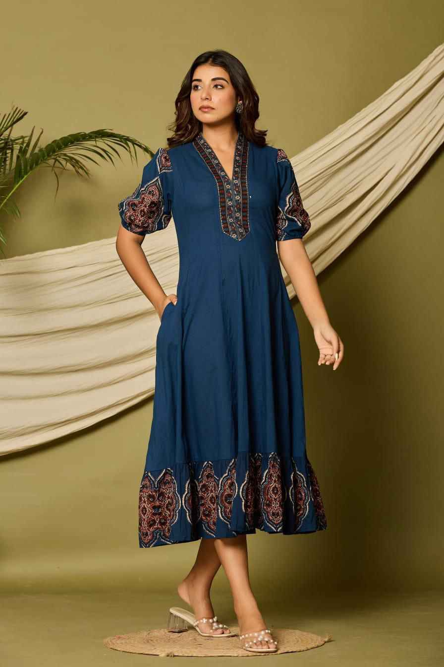 Pure Cotton Flair One Piece Dress SD038