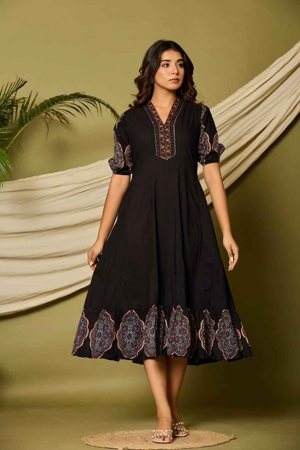 Pure Cotton Flair One Piece Dress SD038