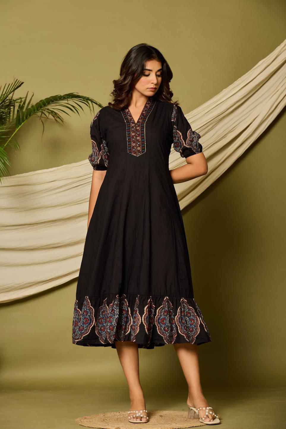 Pure Cotton Flair One Piece Dress SD038