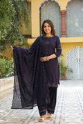 Pure cotton dupatta set with Farsi Salwar