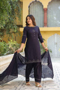 Pure cotton dupatta set with Farsi Salwar