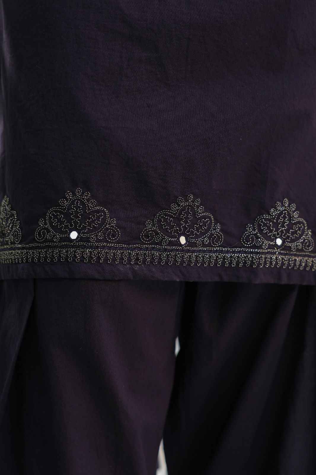 Pure cotton dupatta set with Farsi Salwar