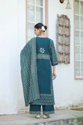 Pure Cotton Three Piece Dupatta Set