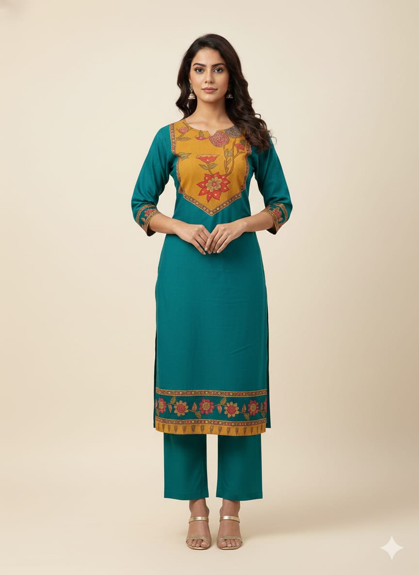 Pure Cotton Three Piece Dupatta Set