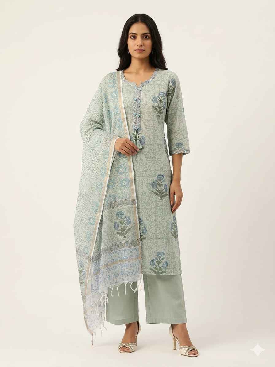 Summer Special Pure Kota Doriya Dupatta Set KD013