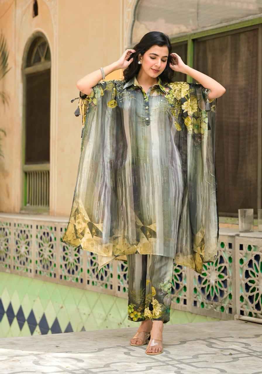 Free Style Muslin Two Piece kaftan