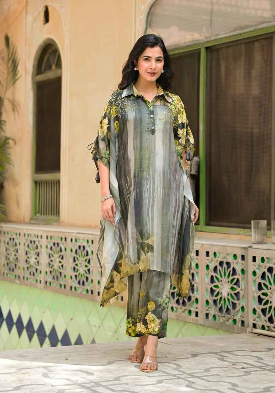 Free Style Muslin Two Piece kaftan