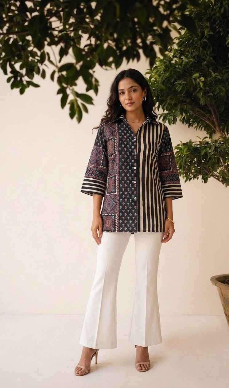 Modern Ethnic Cotton Shirt