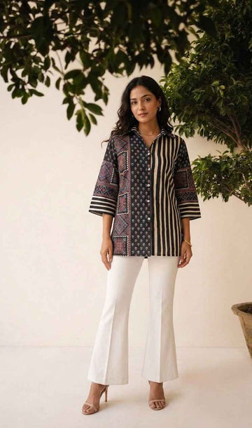 Modern Ethnic Cotton Shirt