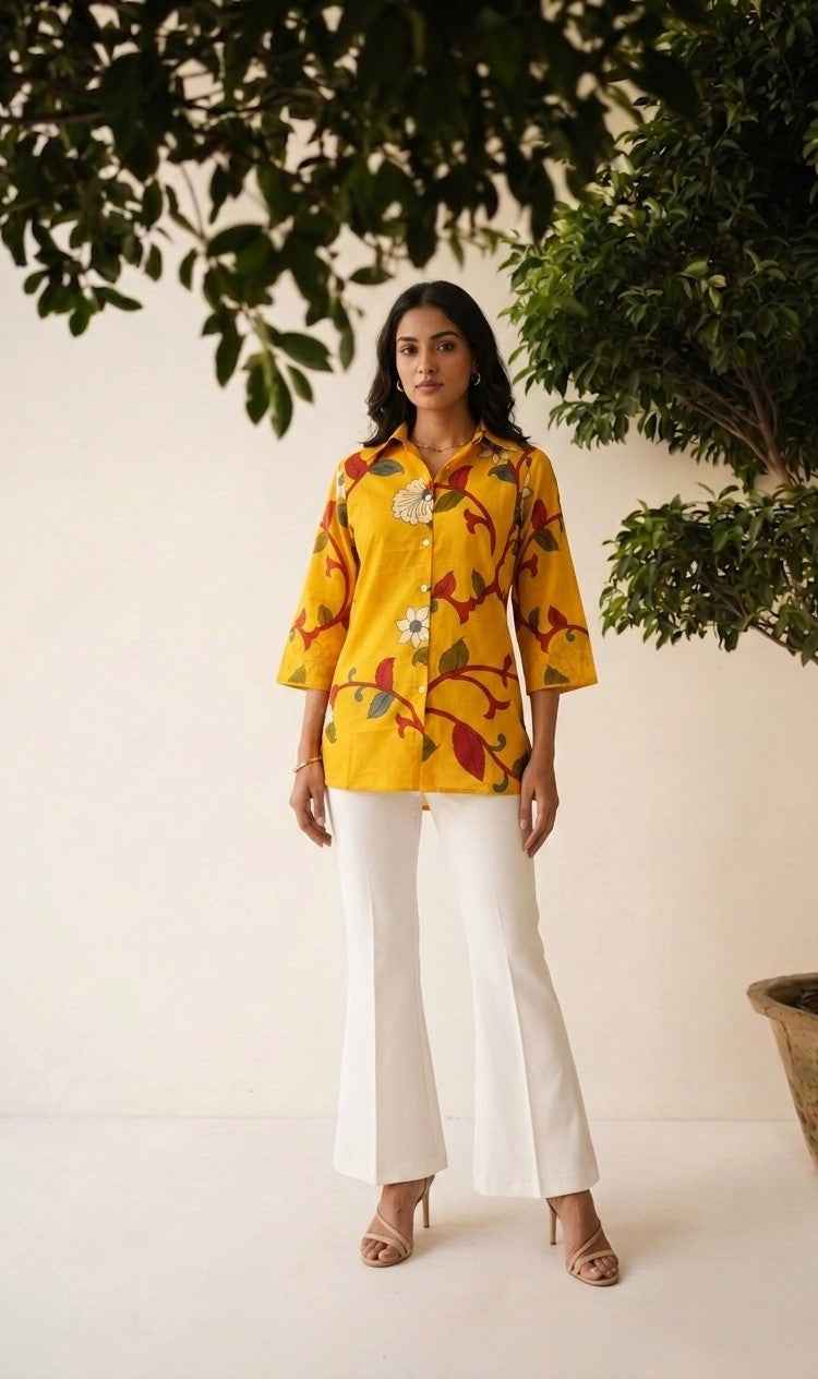 Modern Ethnic Cotton Shirt