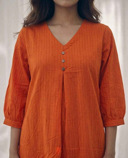 Pure Cotton A Line Only Single Kurta Set