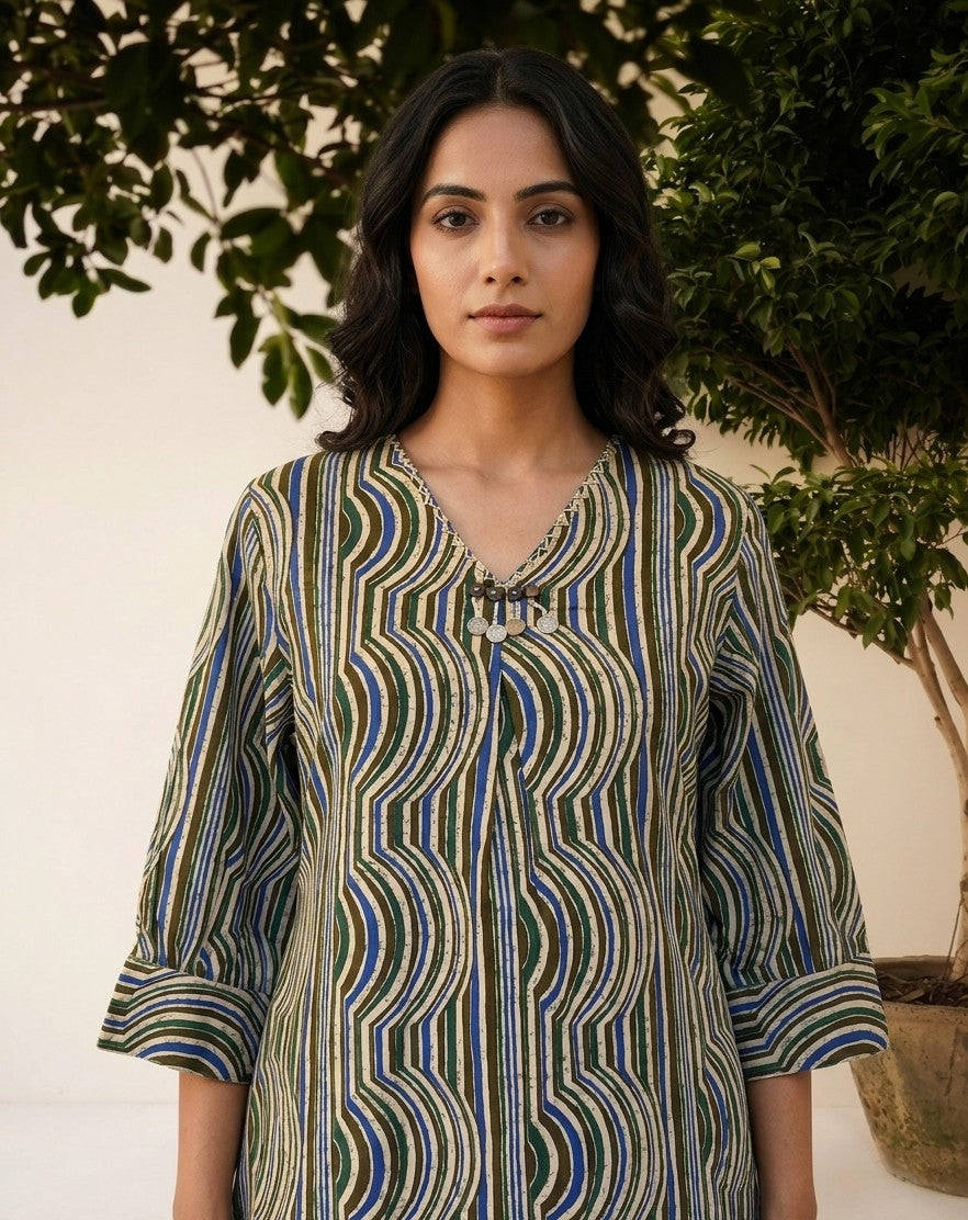 Pure Cotton A Line Two Piece PS0189