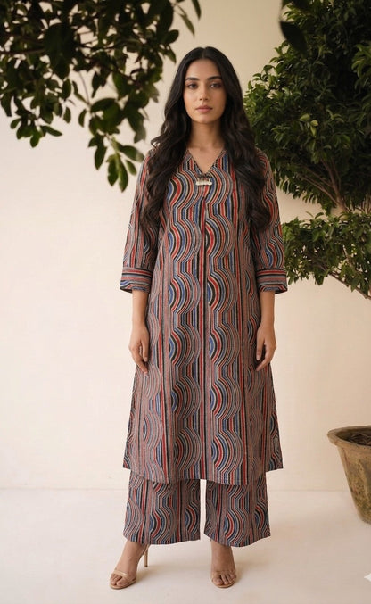 Pure Cotton A Line Two Piece PS0189