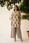 Pure Cotton  Two Piece Co Ord Set With Farshi Pant C0S0131