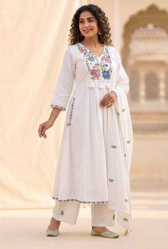 Kota doriya dupatta set with inner A line pattern KD044