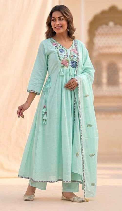 Kota doriya dupatta set with inner A line pattern KD044