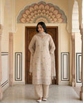 Pure kota doriya dupatta set with premium embroidery