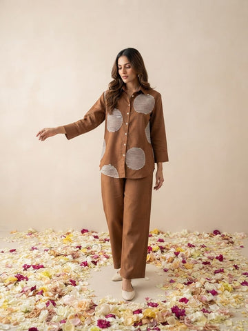 Cotton Embroidered Co Ord Set COS173