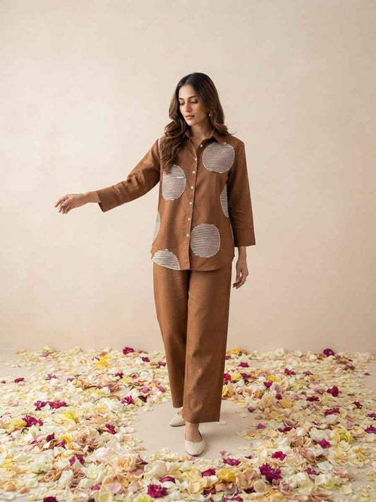 Cotton Embroidered Co Ord Set COS173