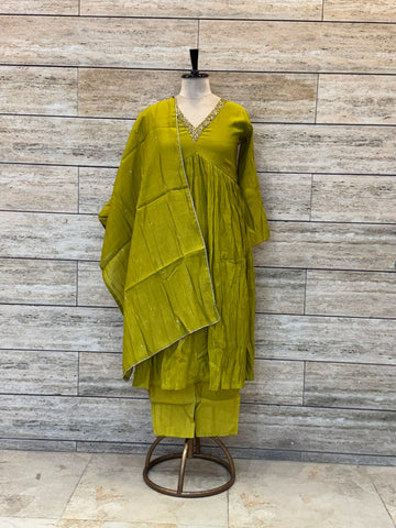 Pure Mul Chanderi festival wear Dupatta Set