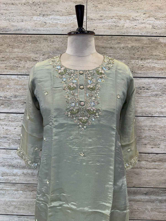 Premium shimmer Silk Dupatta Set