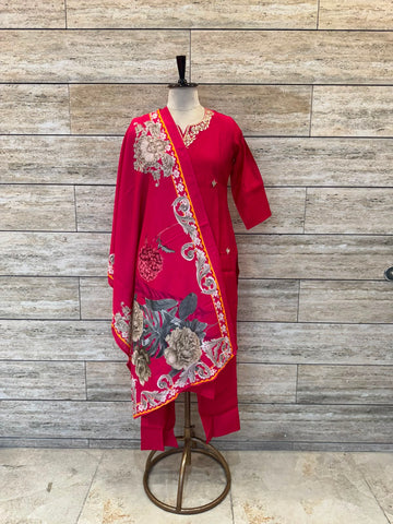 Premium Chanderi Silk Dupatta Set