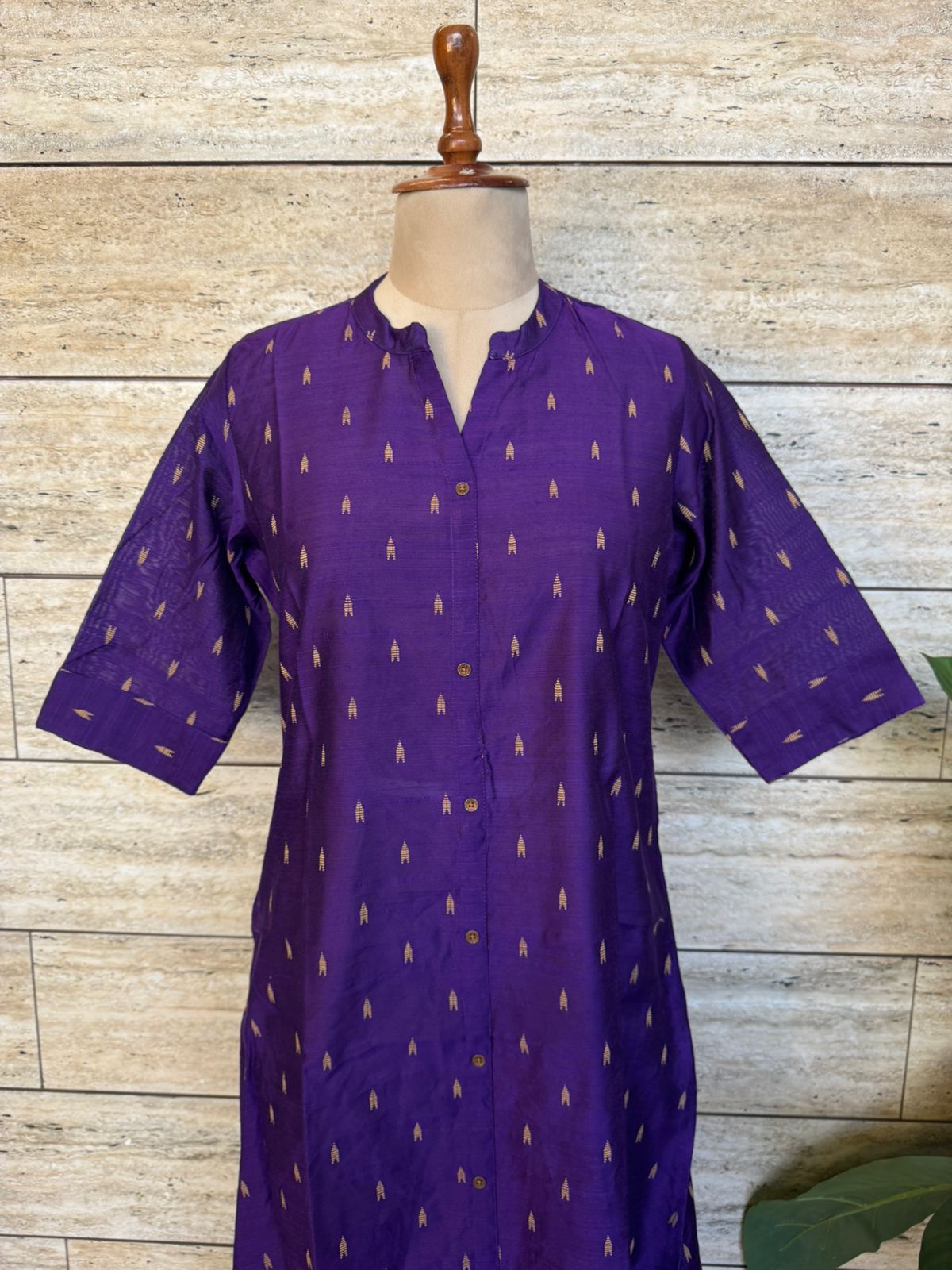 A Line Silk Only Kurta Set