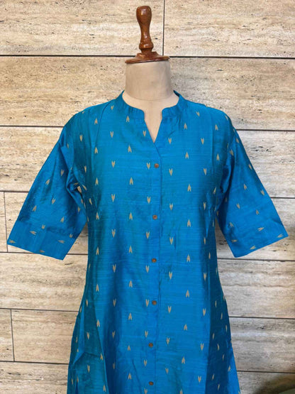 A Line Silk Only Kurta Set